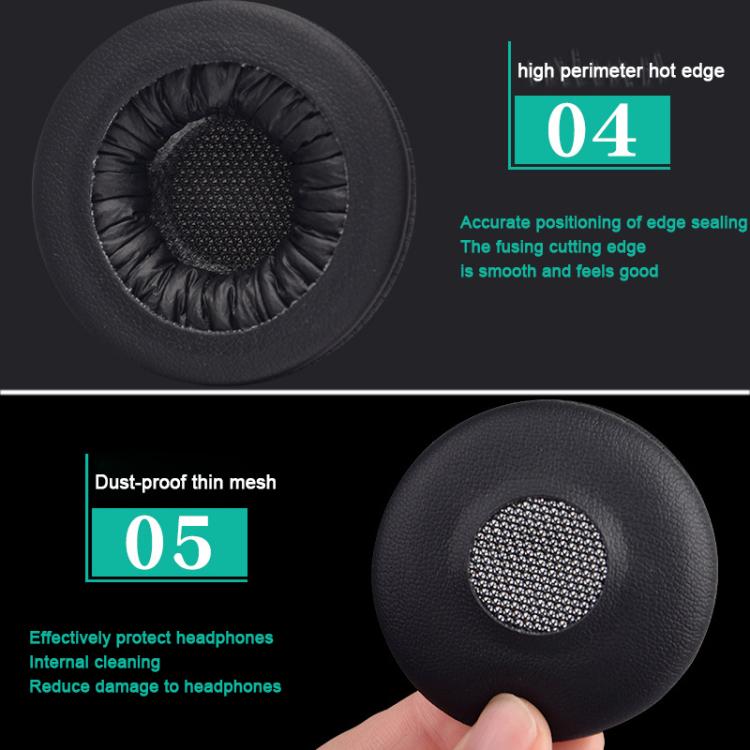 2pcs Protein Leather Replacement Earpads For AKG Y40 / Y45 / Y45BT(Yellow) by bashfashion