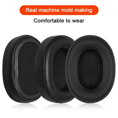 2pcs Lambskin Splicing Replacement Earpads For AKG K361 / K371 / K361BT / K371BT(Black) by bashfashion