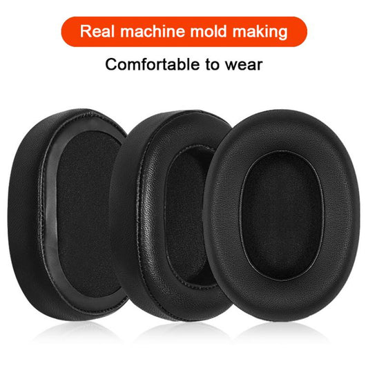 2pcs Lambskin Splicing Replacement Earpads For AKG K361 / K371 / K361BT / K371BT(Black) by bashfashion