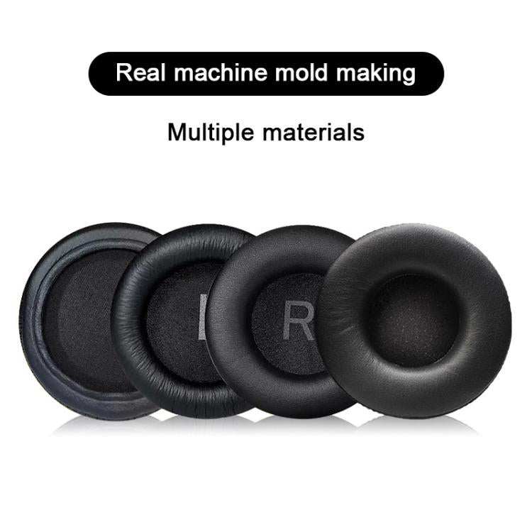 1 Pair Wrinkled Leather Replacement Earpads For AKG K52 / K72 / K92(Black) by bashfashion