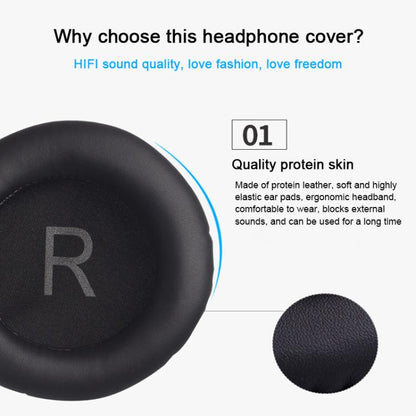 1 Pair Wrinkled Leather Replacement Earpads For AKG K52 / K72 / K92(Black) by bashfashion