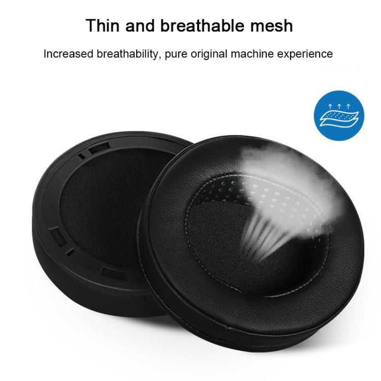 2pcs Protein Leather Replacement Earpads For AKG K812 Pro(Black) by bashfashion