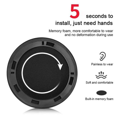 2pcs Protein Leather Replacement Earpads For AKG K812 Pro(Black) by bashfashion