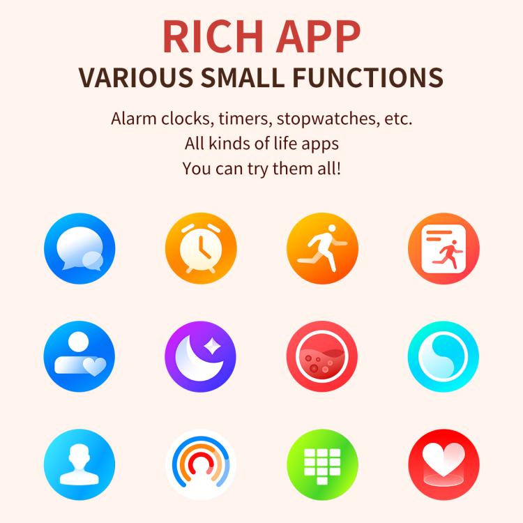 CY29 1.32 inch AMOLED Screen Female Smart Watch Supports COFIT APP(Gold Pink) by bashfashion