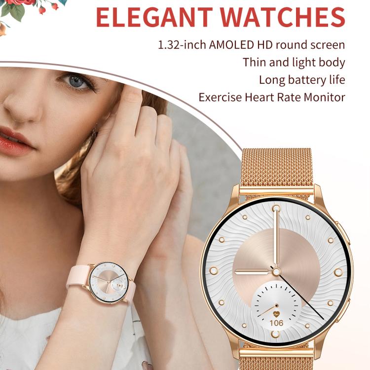 CY29 1.32 inch AMOLED Screen Female Smart Watch Supports COFIT APP(Silver) by bashfashion