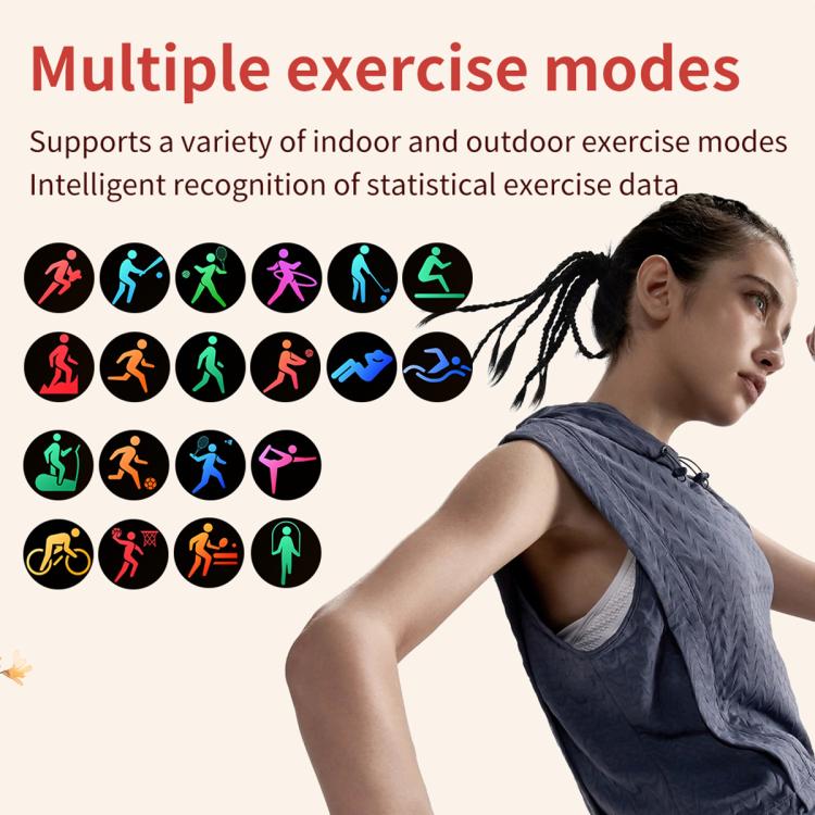 CY29 1.32 inch AMOLED Screen Female Smart Watch Supports COFIT APP(Silver) by bashfashion