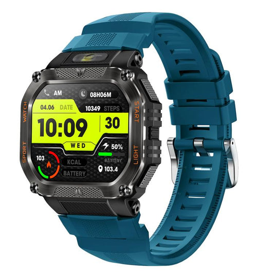 HT34 1.75 inch IPS Screen 3ATM Outdoor Sports BT Smart Watch(Blue) by bashfashion