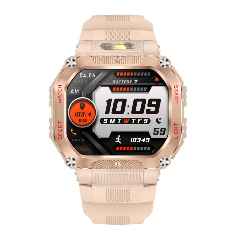 HT34 1.75 inch IPS Screen 3ATM Outdoor Sports BT Smart Watch(Pink) by bashfashion