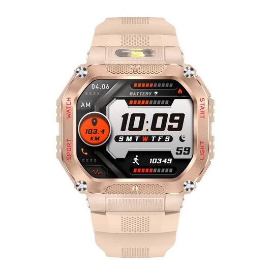 HT34 1.75 inch IPS Screen 3ATM Outdoor Sports BT Smart Watch(Pink) by bashfashion