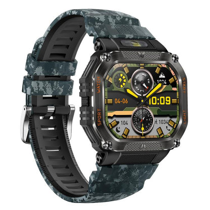 HT34 1.75 inch IPS Screen 3ATM Outdoor Sports BT Smart Watch(Camouflage) by bashfashion
