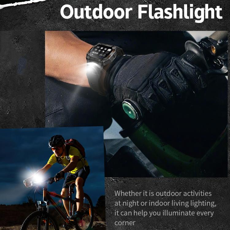 HT34 1.75 inch IPS Screen 3ATM Outdoor Sports BT Smart Watch(Camouflage) by bashfashion