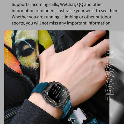 HT34 1.75 inch IPS Screen 3ATM Outdoor Sports BT Smart Watch(Camouflage) by bashfashion