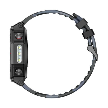 KC91 1.39 inch IPS Screen 3ATM Outdoor GPS Smart Watch with Flashlight(Camouflage) by bashfashion