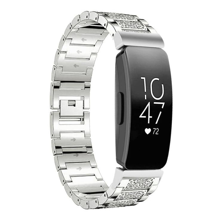 For Fitbit Inspire 2 / Ace 3 14mm xDfind Diamond Jewelry Stainless Steel Watch Band(Silver) by xDfind