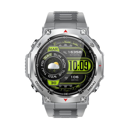 KT85 1.43 inch Screen 5ATM Outdoor Sports Smart Watch with Strong Flashlight(Grey) by bashfashion