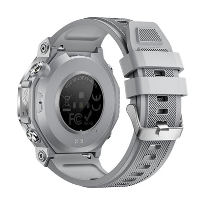 KT85 1.43 inch Screen 5ATM Outdoor Sports Smart Watch with Strong Flashlight(Grey) by bashfashion