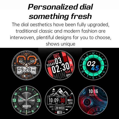 KT85 1.43 inch Screen 5ATM Outdoor Sports Smart Watch with Strong Flashlight(Grey) by bashfashion