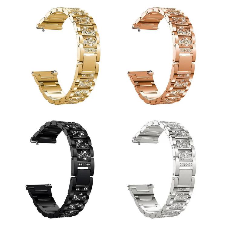 For Redmi Watch 3 20mm xDfind Diamond Jewelry Stainless Steel Watch Band(Gold) by xDfind
