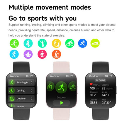 U17 1.85 inch Ultra-thin Curved Screen IP68 Sports Smart Watch(Black) by bashfashion