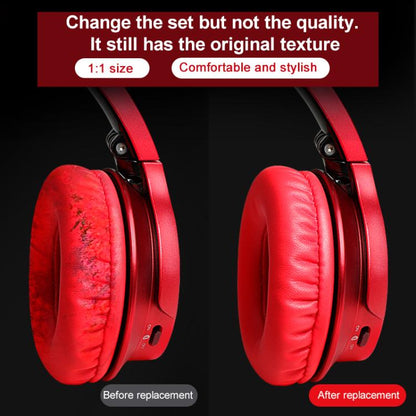 2pcs Sponge Earmuffs Replacement Earpads For ATH-AR3BT / AR3iS / AR1iS, Style:Red Football Net by bashfashion