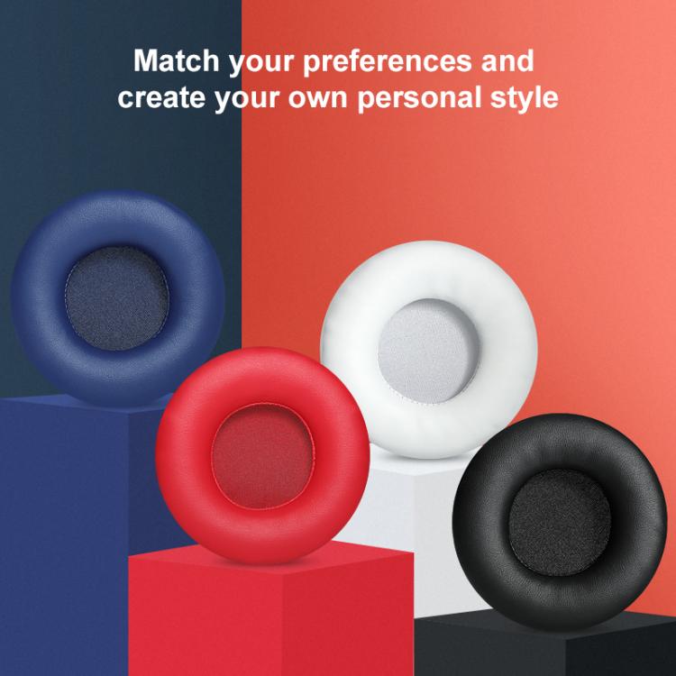 2pcs Sponge Earmuffs Replacement Earpads For ATH-AR3BT / AR3iS / AR1iS, Style:Black Red Protein Leather by bashfashion