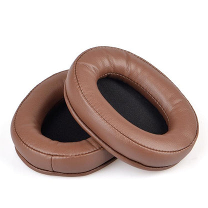 2pcs Sponge Earmuffs Replacement Earpads For ATH-MSR7, Style:Brown Protein Leather by bashfashion