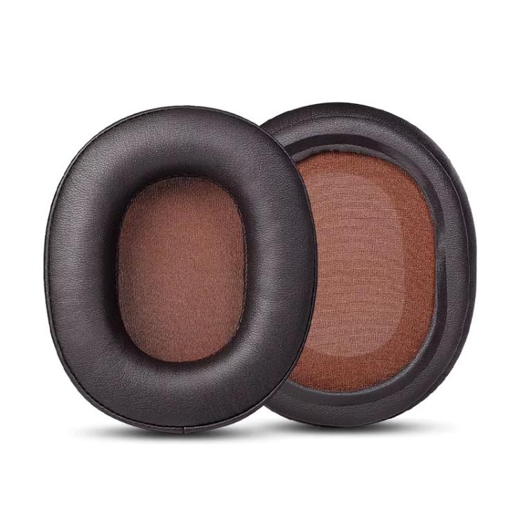 2pcs Sponge Earmuffs Replacement Earpads For ATH-MSR7, Style:Dark Brown Protein Leather by bashfashion