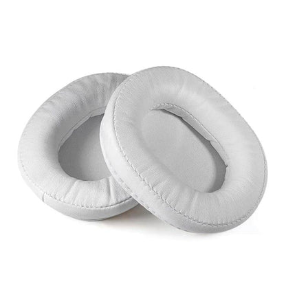2pcs Sponge Earmuffs Replacement Earpads For ATH-MSR7, Style:White Protein Leather by bashfashion