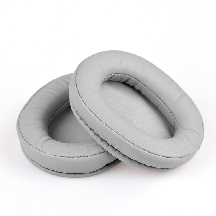 2pcs Sponge Earmuffs Replacement Earpads For ATH-MSR7, Style:Grey Protein Leather by bashfashion