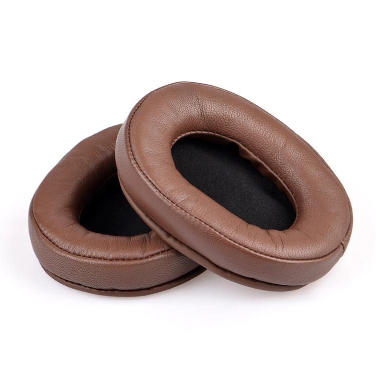 2pcs Sponge Earmuffs Replacement Earpads For ATH-MSR7, Style:Brown Lambskin by bashfashion
