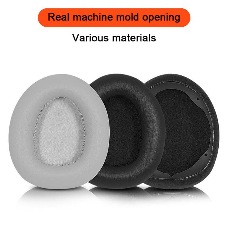 For Dareu EH739 / EH755 2pcs Protein Leather Snap-on Type Earphone Covers(Gray) by bashfashion