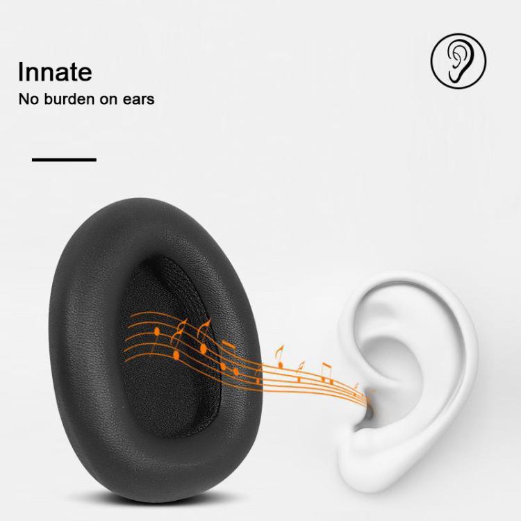 For Dareu EH739 / EH755 2pcs Protein Leather Snap-on Type Earphone Covers(Gray) by bashfashion