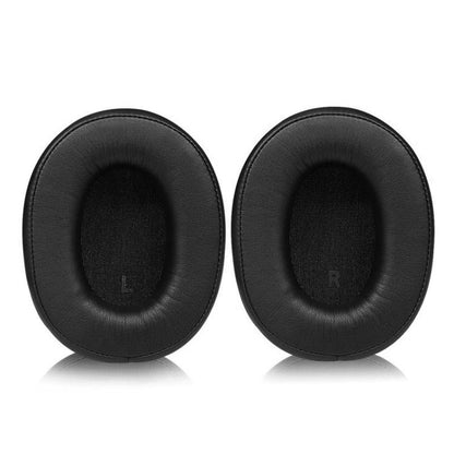 1 Pair Protein Leather Replacement Earpads For Audio Technica ATH-SR9 / DSR9BT / DSR7BT(Black) by bashfashion