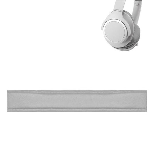 Sponge Earmuffs Replacement Earpads For Audio-Technica ATH-SR30BT, Style:Grey Leather Headband by bashfashion