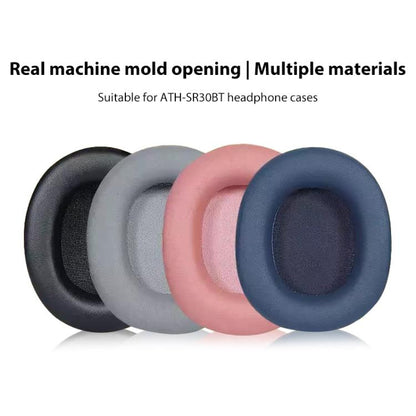 Sponge Earmuffs Replacement Earpads For Audio-Technica ATH-SR30BT, Style:Pink Leather Headband by bashfashion