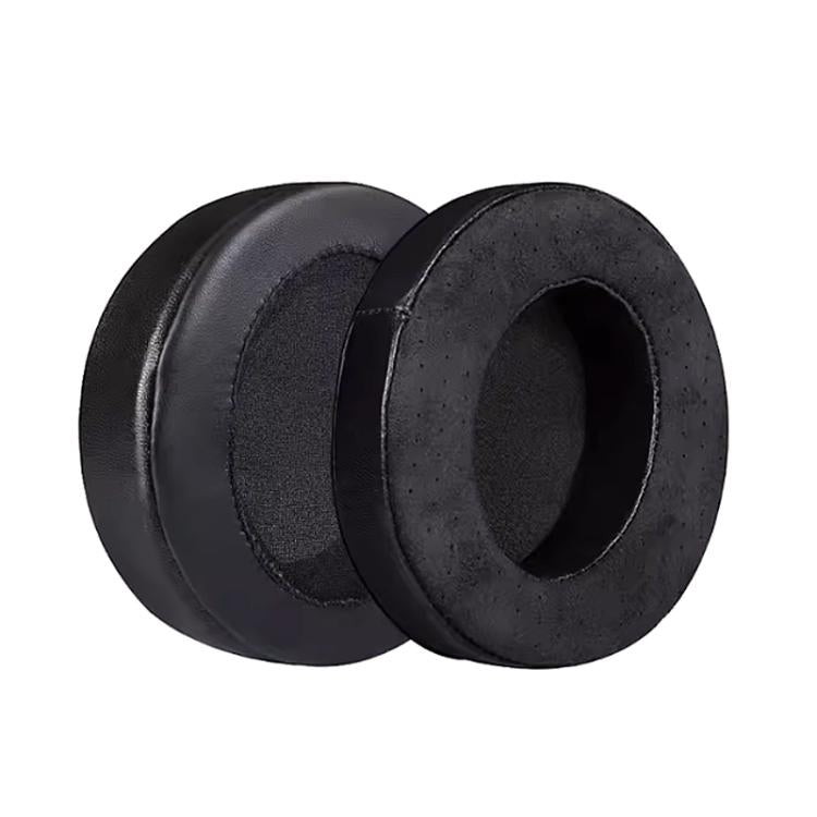 2pcs Sponge Earmuffs Replacement Earpads For ATH-A900X, Style:Black Lambskin+Microfiber by bashfashion