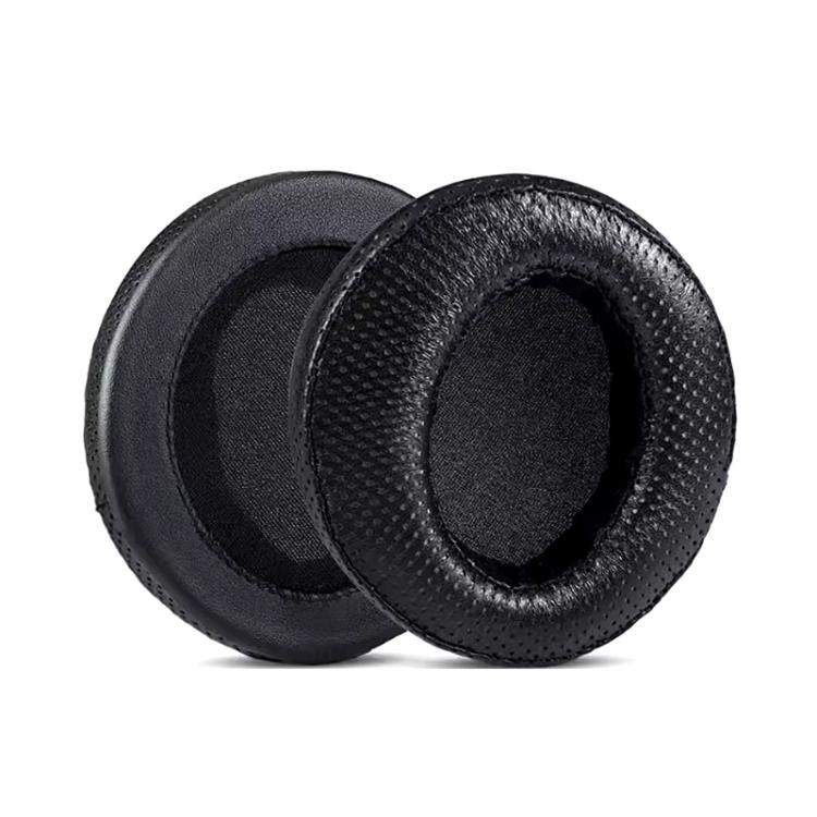 2pcs Sponge Earmuffs Replacement Earpads For ATH-A900X, Style:Black Punched Lambskin by bashfashion