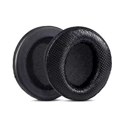 2pcs Sponge Earmuffs Replacement Earpads For ATH-A900X, Style:Black Punched Lambskin by bashfashion