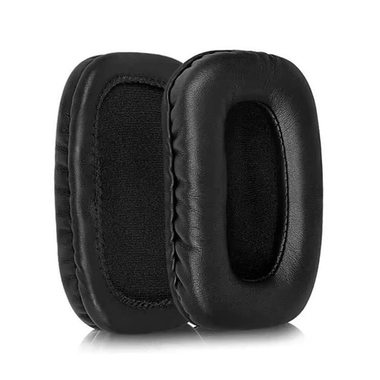 2pcs Protein Leather Replacement Earpads For Audio Technica ATH-SQ5 / SQ505(Black) by bashfashion
