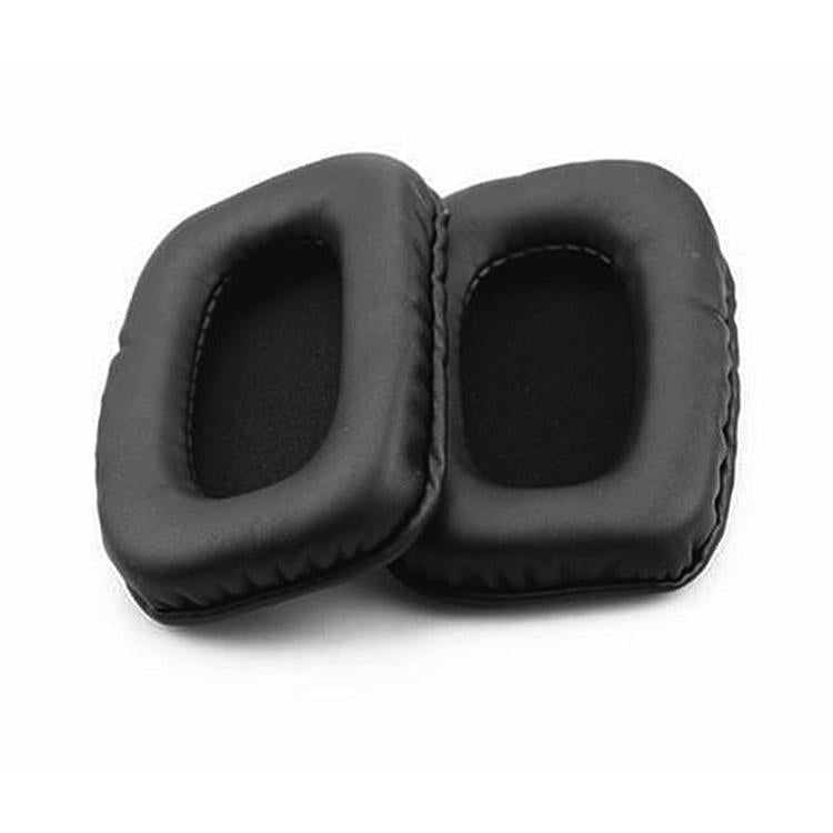2pcs Protein Leather Replacement Earpads For Audio Technica ATH-SQ5 / SQ505(Black) by bashfashion