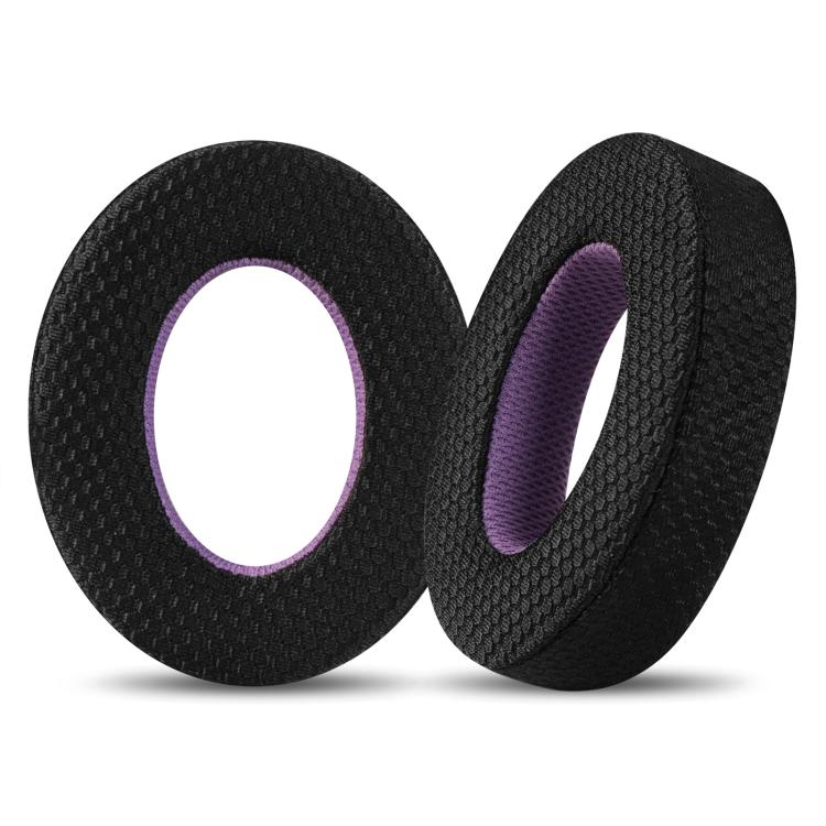 2pcs Mesh Cloth Replacement Earpads For B&W Px7(Black Purple) by bashfashion