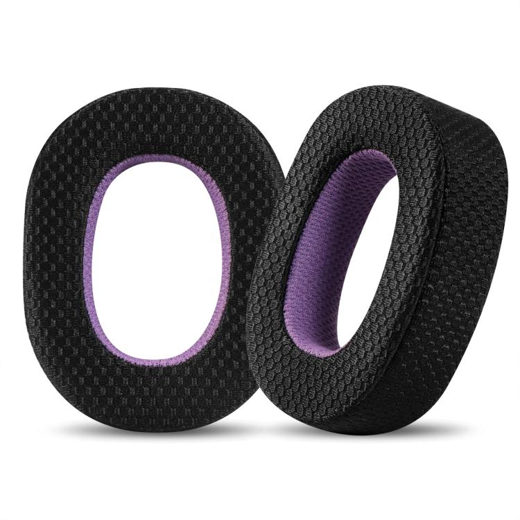 2pcs Mesh Cloth Replacement Earpads For B&W Px7 S2 / Px8(Black Purple) by bashfashion