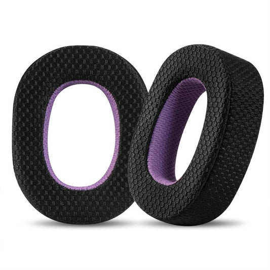 2pcs Mesh Cloth Replacement Earpads For B&W Px7 S2 / Px8(Black Purple) by bashfashion