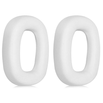 2pcs Sponge Earmuffs Replacement Earpads For B&W Px7 S2 / Px8, Model:White Protein Leather by bashfashion