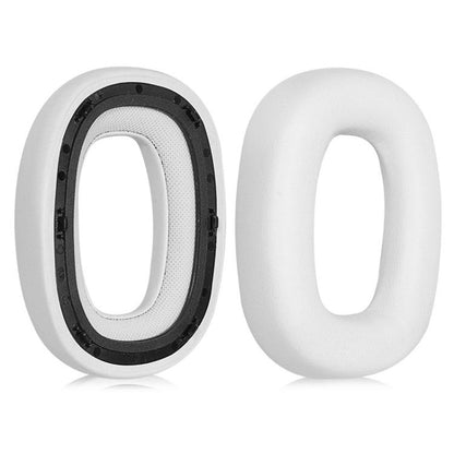 2pcs Sponge Earmuffs Replacement Earpads For B&W Px7 S2 / Px8, Model:White Protein Leather by bashfashion