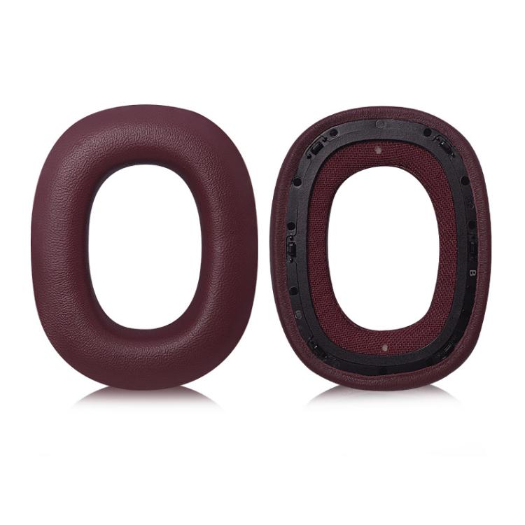 2pcs Sponge Earmuffs Replacement Earpads For B&W Px7 S2 / Px8, Model:Red Lambskin by bashfashion