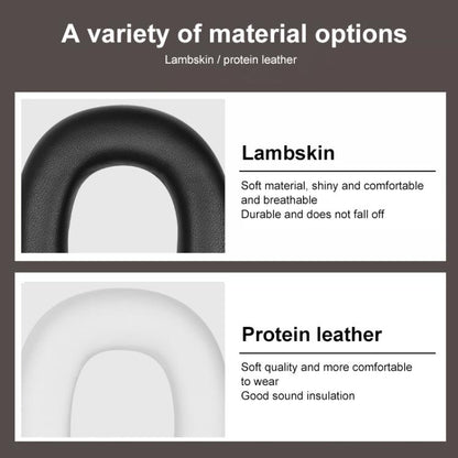 Lambskin Replacement Headband Cover For B&W Px8, Model:Upper Cover(Dark Grey) by bashfashion