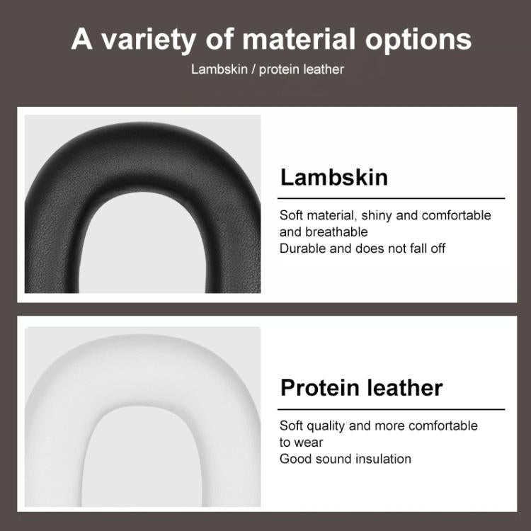 Lambskin Replacement Headband Cover For B&W Px8, Model:Upper Cover(Black) by bashfashion