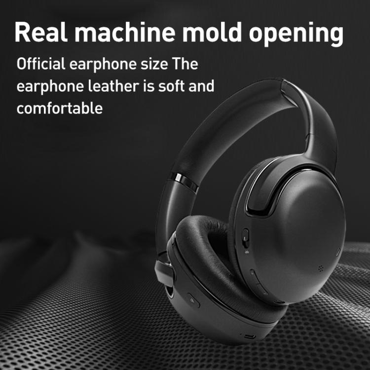 1 Pair Protein Leather Earphone Replacement Earpads For JBL Tour One M2(Black) by bashfashion