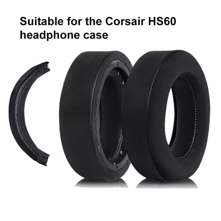 Headphone Head Beam Protective Cover For Corsair HS75 XB / HS70 Pro / HS60 Pro / HS50(Black White) by bashfashion